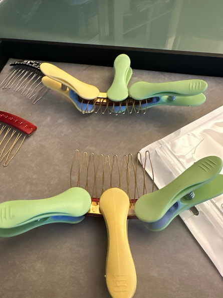 How to re-bond decorative material on a hair comb - broken and repaired comb detail by MC Davidian