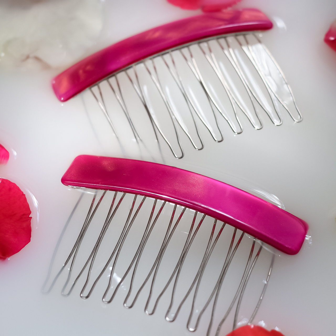 Rock’n Roll Metal Comb MM — classic metal French hair comb handmade in France